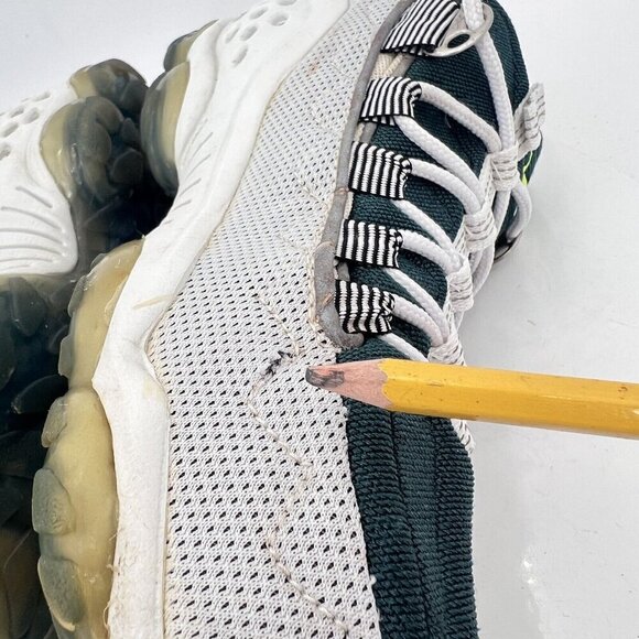 Vintage Reebok DMX Run Men Size 8.5 Silver Ultramarine White Neon Green Shoes - Picture 12 of 15